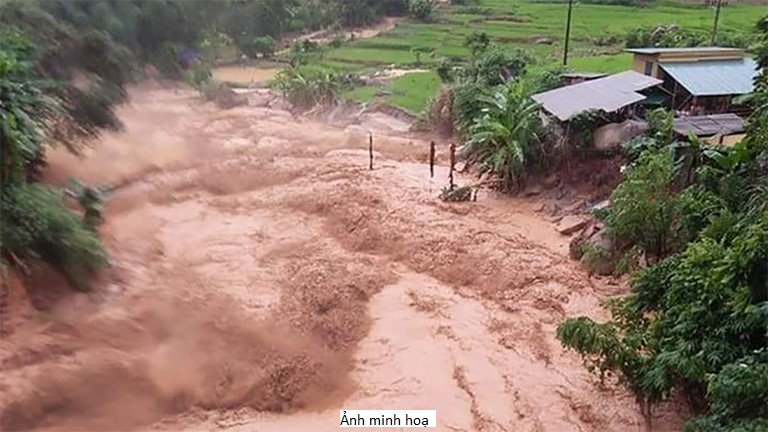 TIN CẢNH BÁO LŨ QUÉT, SẠT LỞ ĐẤT, SỤT LÚN ĐẤT DO MƯA LŨ HOẶC DÒNG CHẢY TRÊN KHU VỰC CÁC TỈNH THANH HOÁ VÀ NGHỆ AN