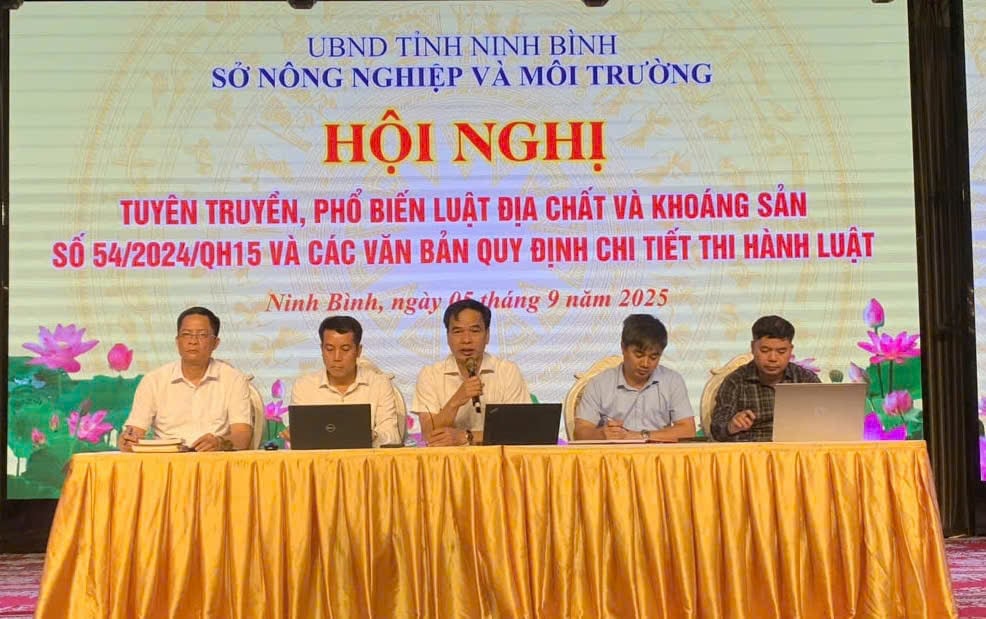 Ninh Bình tuyên truyền, phố biến Luật Địa chất và Khoáng sản 