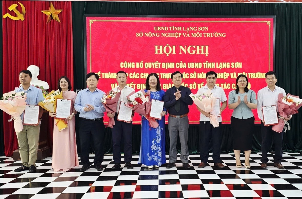 Lạng Sơn thành lập 3 Chi cục thuộc Sở Nông nghiệp và Môi trường
