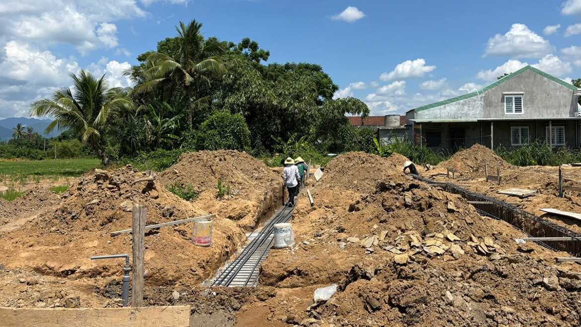Nhà tránh lũ cộng đồng đầu tiên được xây dựng tại vùng rốn lũ Hòa Thịnh 