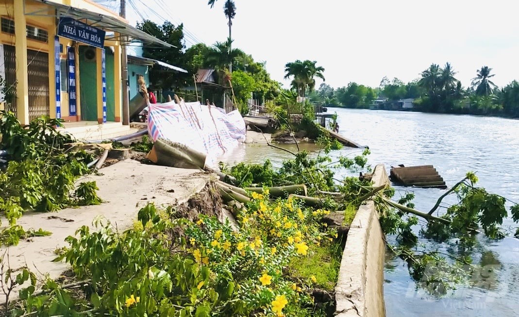 Cần Thơ công bố tình huống khẩn cấp về thiên tai bờ sông Ô Môn