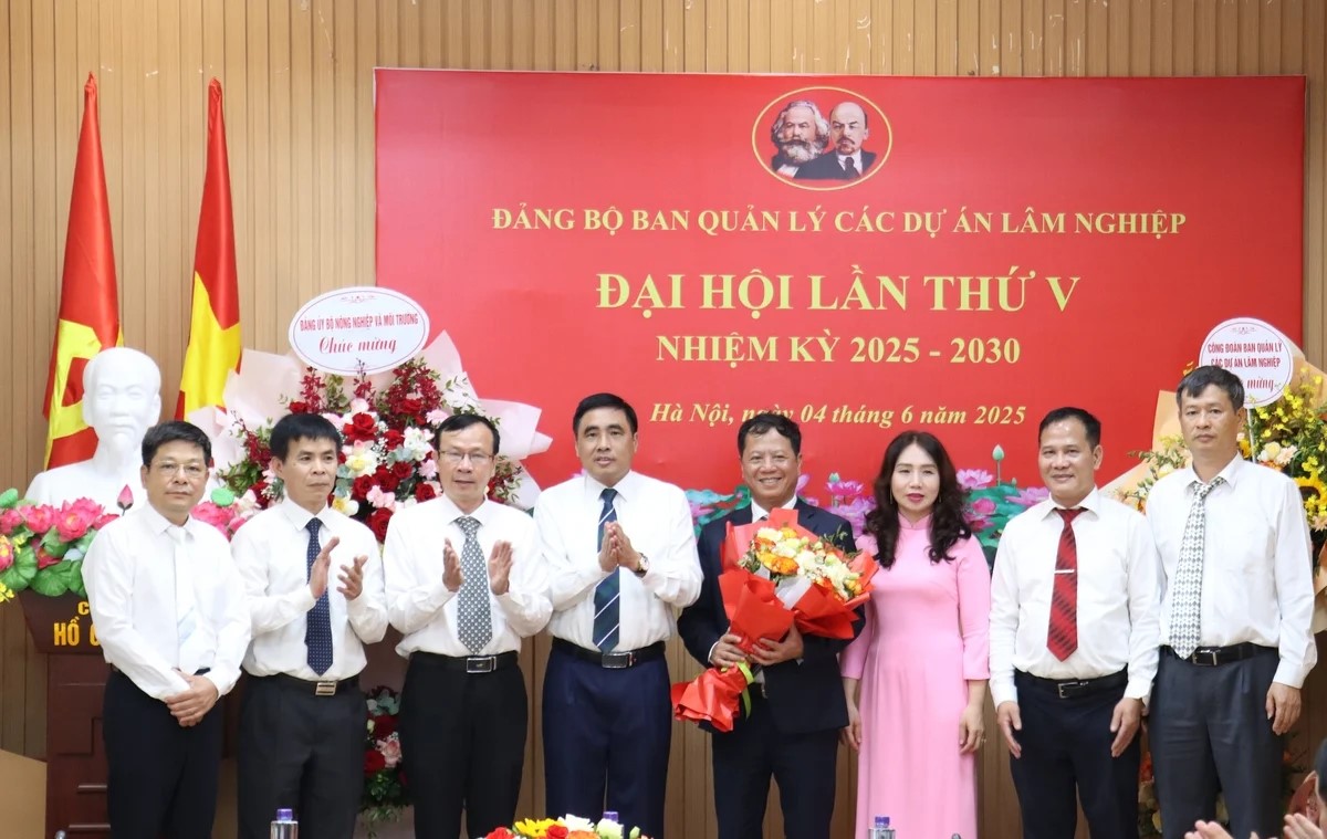 Tổ chức thành công Đại hội Đảng bộ Ban Quản lý các dự án Lâm nghiệp lần thứ V, nhiệm kỳ 2025-2030