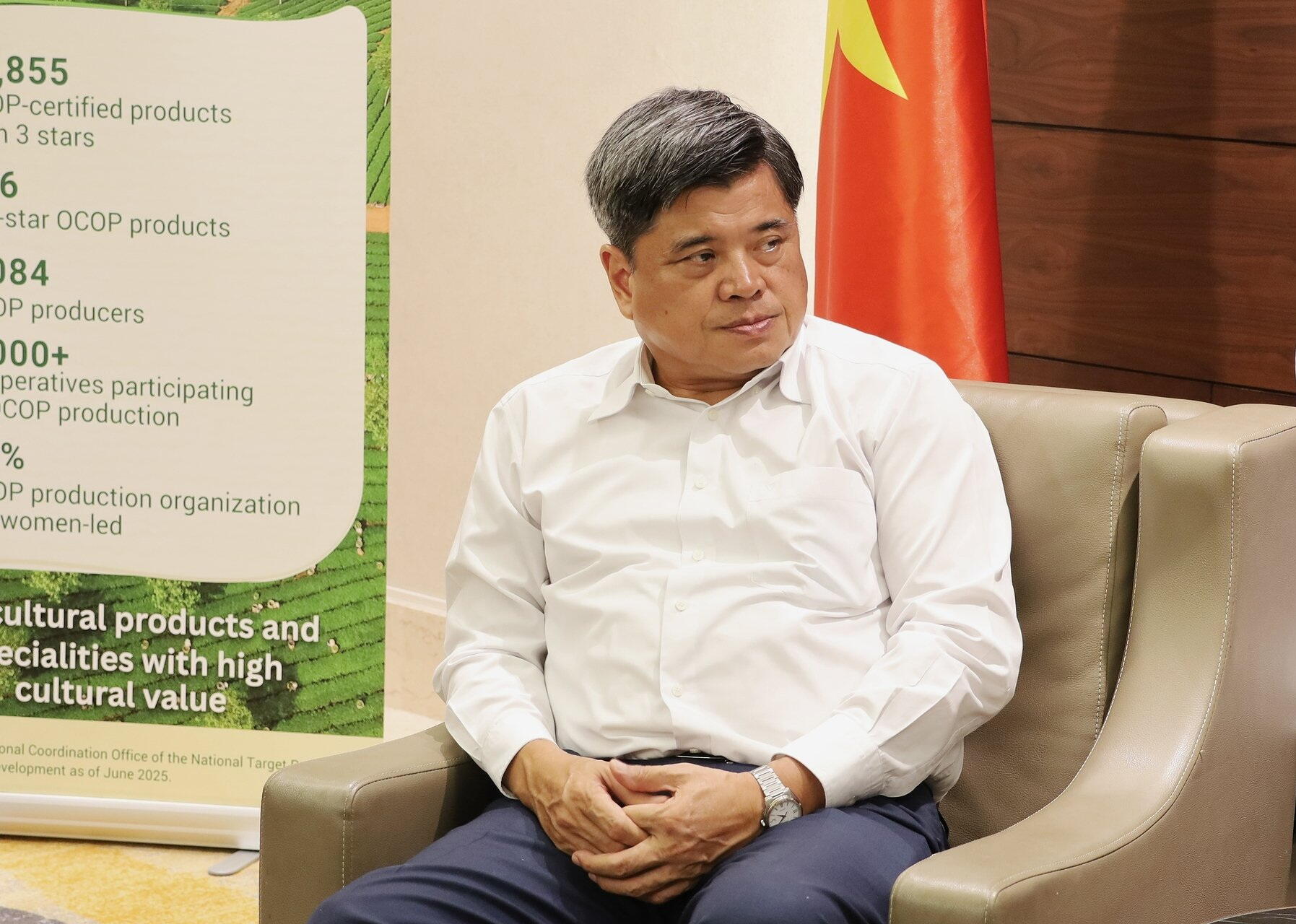 Thứ trưởng Trần Thanh Nam đề xuất FAO nghiên cứu và thúc đẩy việc xây dựng một hệ sinh thái OCOP toàn cầu. Ảnh: Phương Linh.