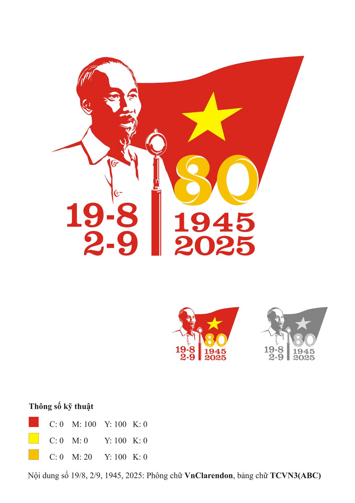 Logo Kỷ niệm 80 năm Cách mạng tháng Tám và Quốc khánh 2/9