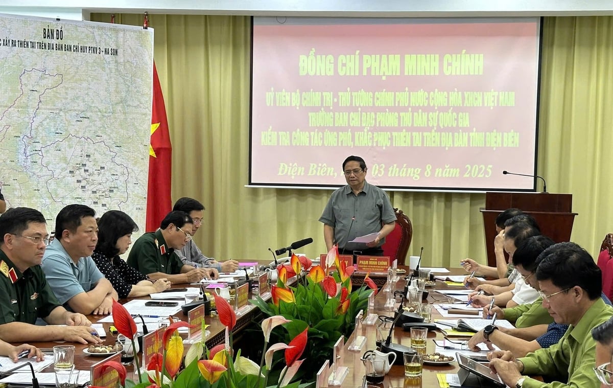 Thủ tướng Phạm Minh Chính chỉ đạo khắc phục hậu quả mưa lũ tại Điện Biên