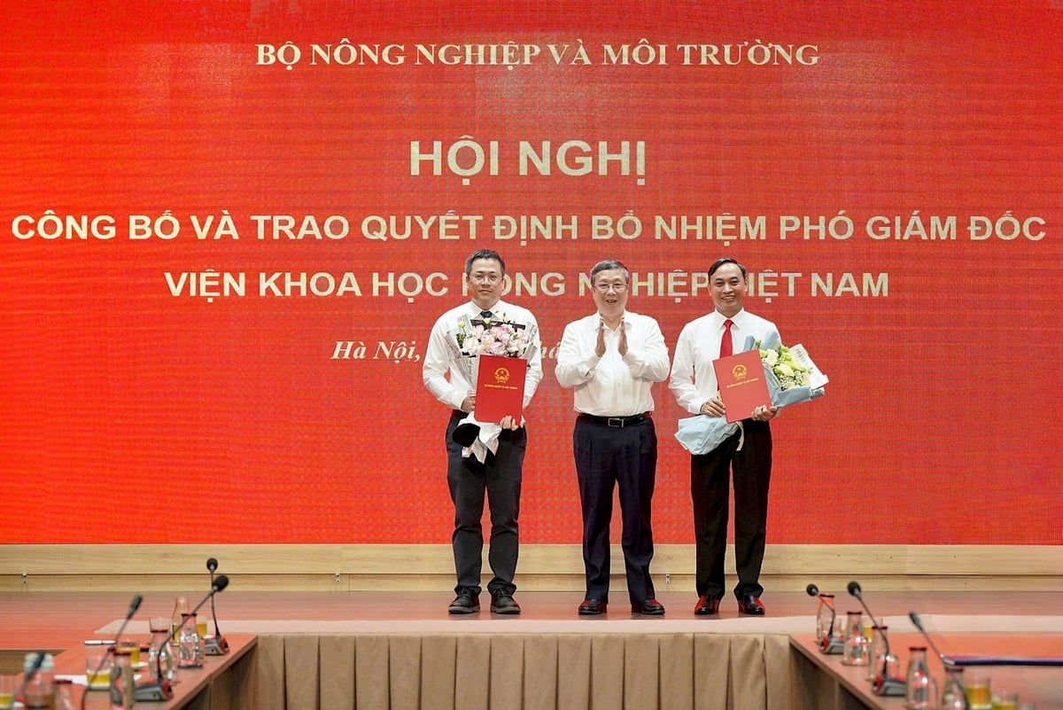 Viện Khoa học Nông nghiệp Việt Nam có 2 tân phó giám đốc
