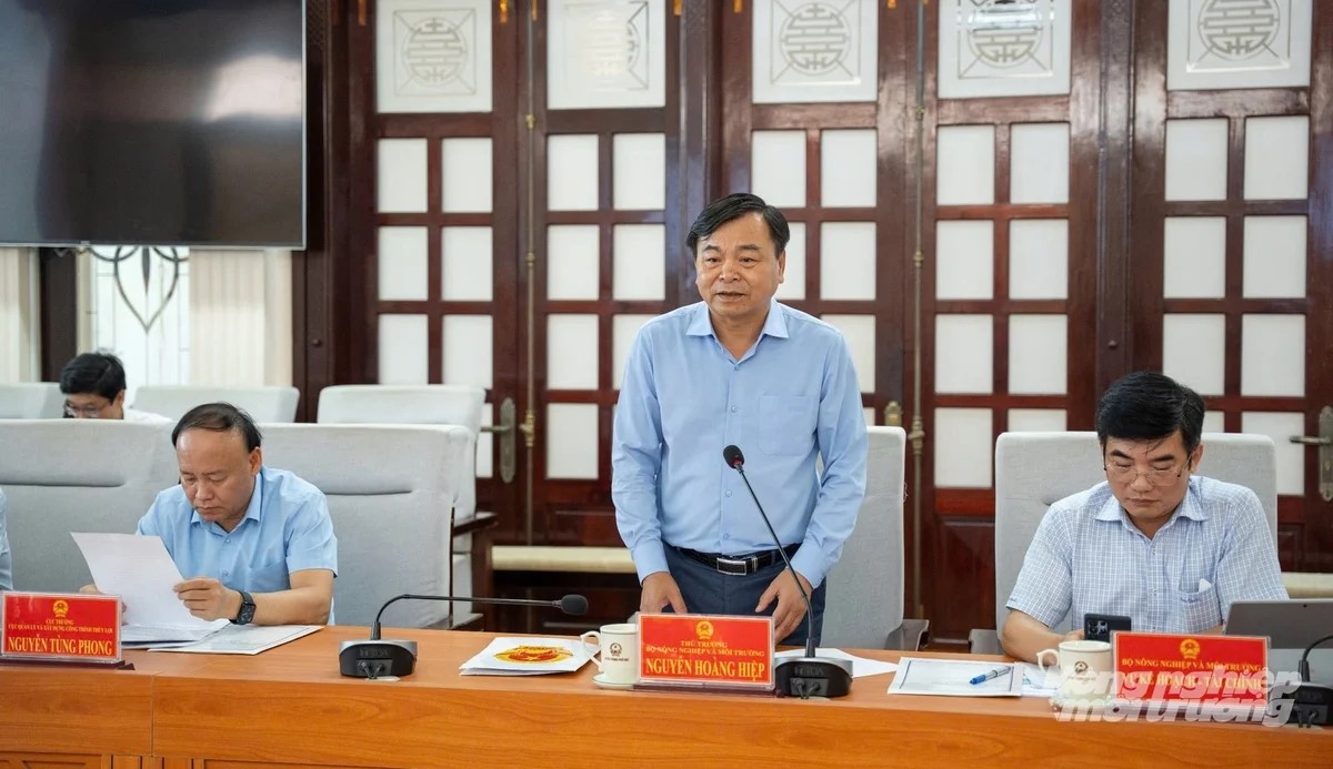 Bộ Nông nghiệp và Môi trường làm việc với Huế về các dự án chống lũ