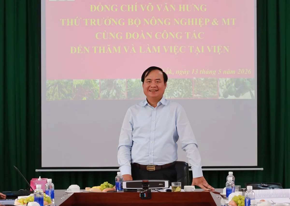 Thứ trưởng Võ Văn Hưng: Nghiên cứu khoa học của WASI cần gắn chặt với nhu cầu thị trường