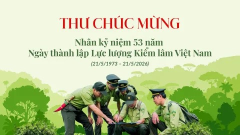 Thứ trưởng Nguyễn Quốc Trị gửi thư chúc mừng nhân kỷ niệm 53 năm Ngày thành lập lực lượng Kiểm lâm Việt Nam